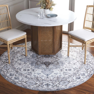 Safavieh Arizona Traditional Area Rug - Timeless Elegance In Ivory And Blue For Modern Living Spaces Ivory ,Blue Polyester Pile Arz123a-5ov