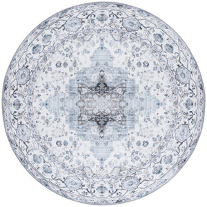 Safavieh Arizona 123 ARZ123 Power Loomed Traditional Rug Ivory / Blue ARZ123A-6