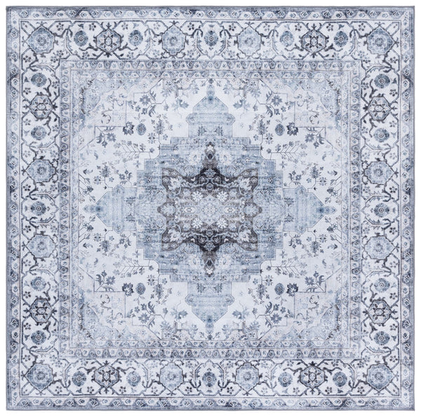 Safavieh Arizona Traditional Area Rug - Timeless Elegance In Ivory And Blue For Modern Living Spaces Ivory ,Blue Polyester Pile Arz123a-5ov