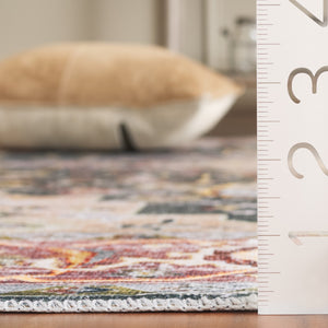 Safavieh Arizona Exquisite Area Rug With Traditional Motifs - Durable, Stylish & Washable For Any Space Green ,Light Brown Polyester Arz126y-4sq