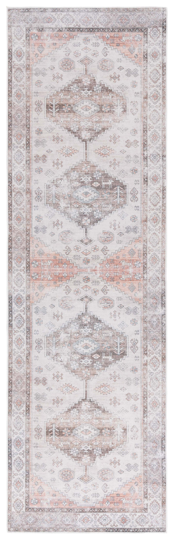 Safavieh Arizona 132 Power Loomed Traditional Rug Beige / Taupe Polyester Pile