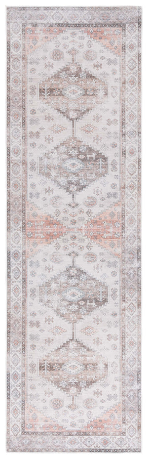 Safavieh Arizona 132 Power Loomed Traditional Rug Beige / Taupe Polyester Pile