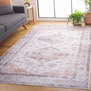 Safavieh Arizona 132 Power Loomed Traditional Rug Beige / Taupe Polyester Pile