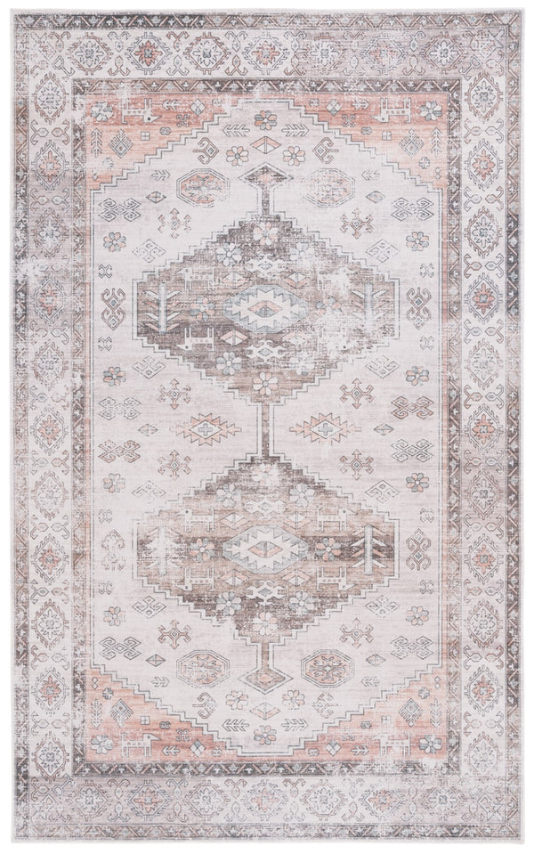 Safavieh Arizona 132 Power Loomed Traditional Rug Beige / Taupe Polyester Pile