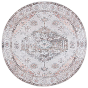 Safavieh Arizona 132 Power Loomed Traditional Rug Beige / Taupe Polyester Pile