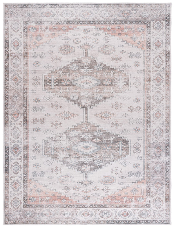 Safavieh Arizona 132 Power Loomed Traditional Rug Beige / Taupe Polyester Pile