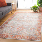 Safavieh Arizona 199 Power Loomed Traditional Rug Rust / Sage 6' x 6' Square ARZ199P-6SQ