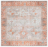 Safavieh Arizona 199 Power Loomed Traditional Rug Rust / Sage 6' x 6' Square ARZ199P-6SQ