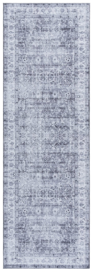 Safavieh Arizona Elegant Runner Rug For Hallways – Timeless Design, Washable, Slip-resistant, Classic Charm Grey ,Beige Polyester Arz207f-28