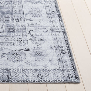 Safavieh Arizona Elegant Runner Rug For Hallways – Timeless Design, Washable, Slip-resistant, Classic Charm Grey ,Beige Polyester Arz207f-5