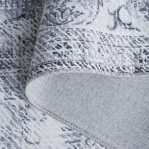 Safavieh Arizona Elegant Runner Rug For Hallways – Timeless Design, Washable, Slip-resistant, Classic Charm Grey ,Beige Polyester Arz207f-5