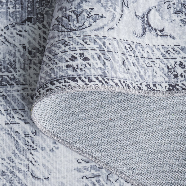 Safavieh Arizona Elegant Runner Rug For Hallways – Timeless Design, Washable, Slip-resistant, Classic Charm Grey ,Beige Polyester Arz207f-5