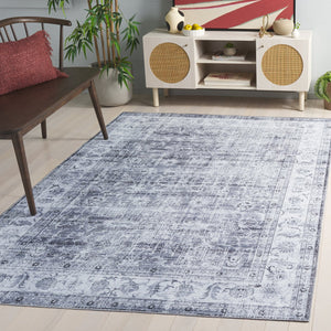Safavieh Arizona Elegant Power Loomed Rug In Soothing Colors - Washable, Slip-resistant & Minimalist Design Grey ,Beige Polyester Arz207f-3