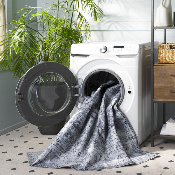 Safavieh Arizona Elegant Runner Rug For Hallways – Timeless Design, Washable, Slip-resistant, Classic Charm Grey ,Beige Polyester Arz207f-5