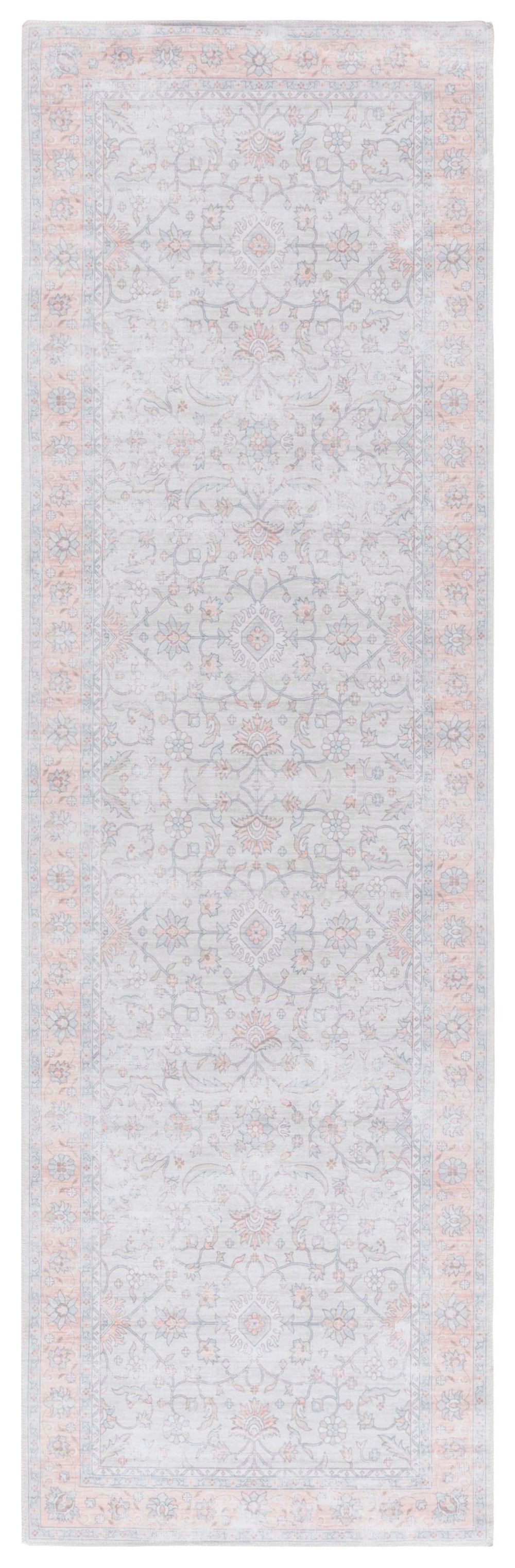 Safavieh Arizona 210 Power Loomed Traditional Rug Sage / Rust Polyester