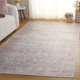 Safavieh Arizona 210 Power Loomed Traditional Rug Sage / Rust Polyester