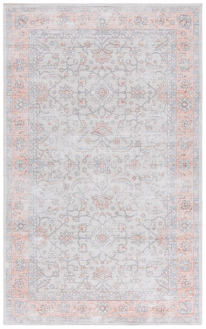 Safavieh Arizona 210 Power Loomed Traditional Rug Sage / Rust Polyester