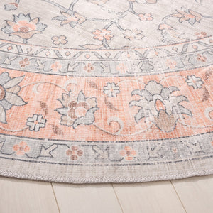 Safavieh Arizona 210 Power Loomed Traditional Rug Sage / Rust Polyester