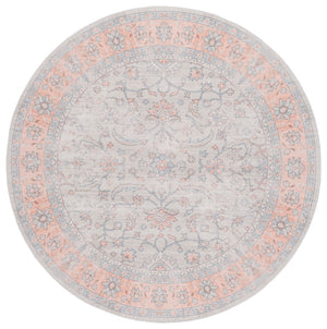 Safavieh Arizona 210 Power Loomed Traditional Rug Sage / Rust Polyester