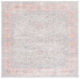 Safavieh Arizona 210 Power Loomed Traditional Rug Sage / Rust Polyester