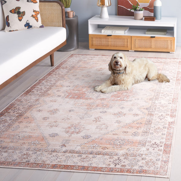 Safavieh Arizona 212b Beige / Rust Beige ,Rust Polyester Arz212b-6r