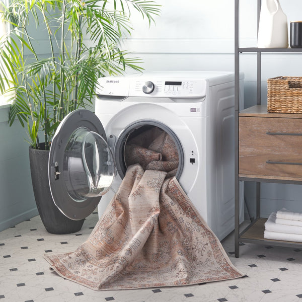 Safavieh Arizona 212b Beige / Rust Beige ,Rust Polyester Arz212b-6r