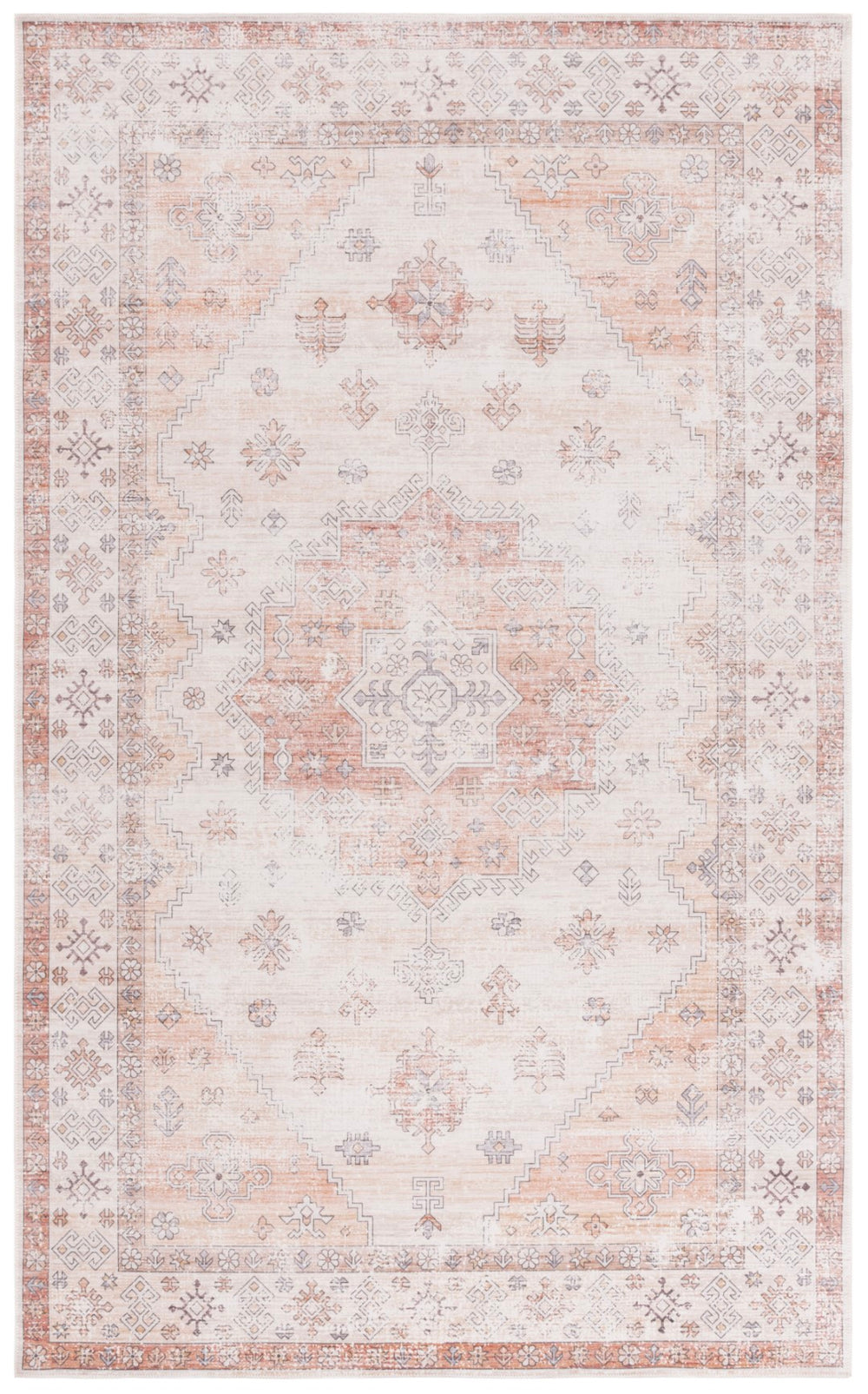 Safavieh Arizona 212b Beige / Rust Beige ,Rust Polyester Arz212b-6r