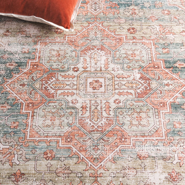 Safavieh Arizona 213w Sage / Rust Sage ,Rust Polyester Arz213w-5