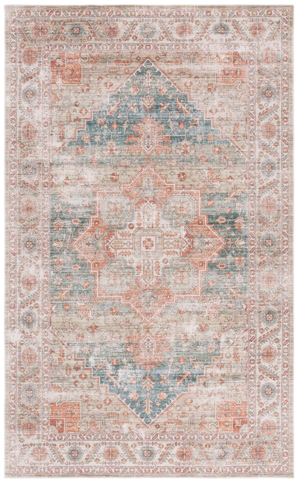 Safavieh Arizona 213w Sage / Rust Sage ,Rust Polyester Arz213w-5