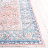 Safavieh Arizona 214 Power Loomed Traditional Rug Rust / Aqua Polyester