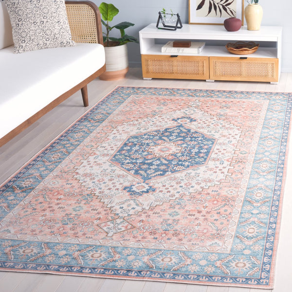 Safavieh Arizona 214p Rust / Aqua Rust ,Aqua Polyester Arz214p-8