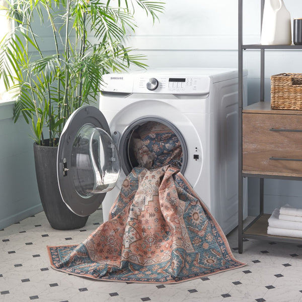 Safavieh Arizona 214p Rust / Aqua Rust ,Aqua Polyester Arz214p-8