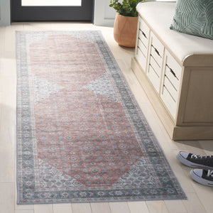 Safavieh Arizona Round Area Rug 6' X 6' In Rust & Olive - Timeless Elegance, Soft Touch, Easy Care & Slip-resistant Rust ,Olive Polyester Arz215p-6r