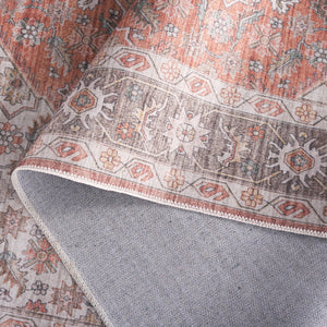 Safavieh Arizona Round Area Rug 6' X 6' In Rust & Olive - Timeless Elegance, Soft Touch, Easy Care & Slip-resistant Rust ,Olive Polyester Arz215p-6r