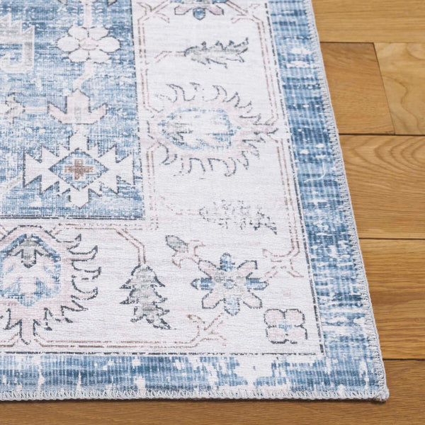 Safavieh Arizona 216f Grey / Blue Grey ,Blue Polyester Arz216f-4