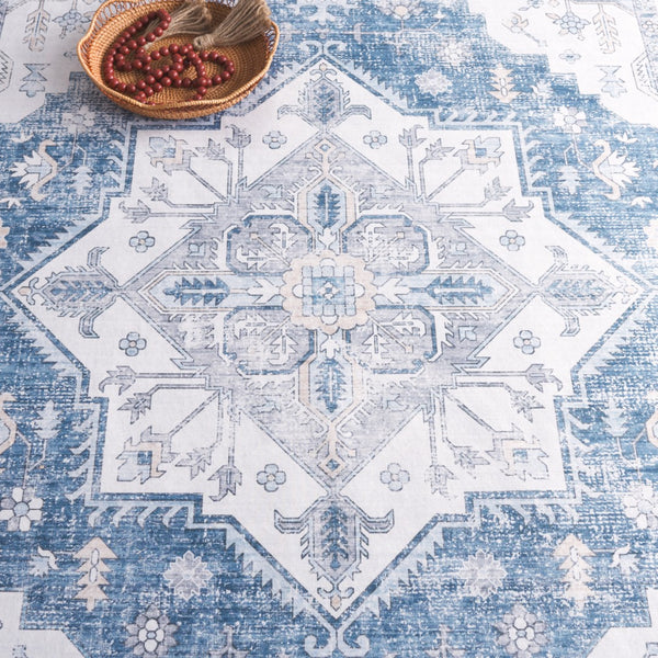 Safavieh Arizona 217a Ivory / Blue Ivory ,Blue Polyester Arz217a-6r