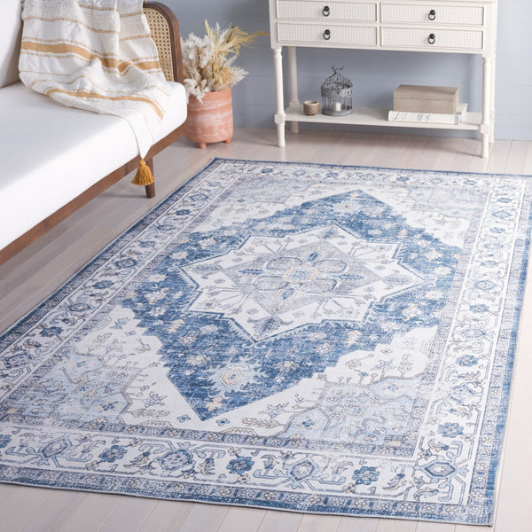 Safavieh Arizona 217a Ivory / Blue Ivory ,Blue Polyester Arz217a-6r