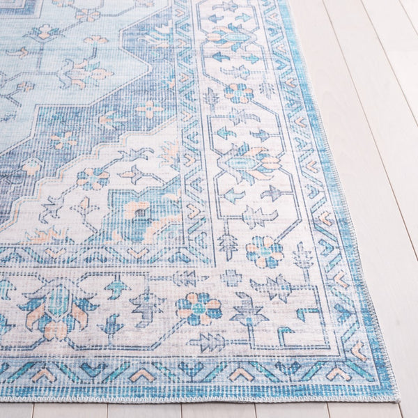 Safavieh Arizona 218m Light Blue / Ivory Light Blue ,Ivory Polyester Arz218m-6