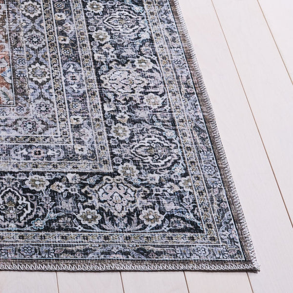 Safavieh Arizona Elegant Polyester Accent Rug For Hallways And Entryways - Washable, Slip-resistant Design Copper ,Olive Polyester Arz221t-9