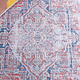 Safavieh Arizona 223 Power Loomed Traditional Rug Rust / Navy Polyester Pile