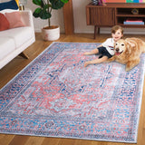 Safavieh Arizona 223 Power Loomed Traditional Rug Rust / Navy Polyester Pile