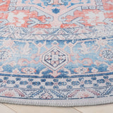 Safavieh Arizona 223 Power Loomed Traditional Rug Rust / Navy Polyester Pile