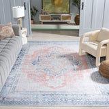 Safavieh Arizona 223 Power Loomed Traditional Rug Rust / Navy Polyester Pile