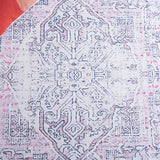 Safavieh Arizona 223 Power Loomed Traditional Rug Pink / Beige Polyester Pile