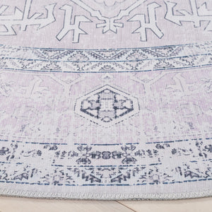 Safavieh Arizona 223 Power Loomed Traditional Rug Pink / Beige Polyester Pile