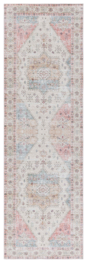 Safavieh Arizona 229 Power Loomed Traditional Rug Olive / Red Polyester