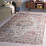 Safavieh Arizona 229 Power Loomed Traditional Rug Olive / Red Polyester