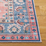 Safavieh Arizona 235 Power Loomed Traditional Rug Blue / Rust Polyester