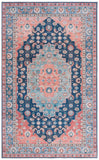 Safavieh Arizona 235 Power Loomed Traditional Rug Blue / Rust Polyester