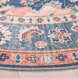 Safavieh Arizona 235 Power Loomed Traditional Rug Blue / Rust Polyester